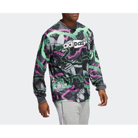 adidas Hypersport Goalkeeper Soccer Jersey Men's Gray Size Medium New With Tags - Picture 4 of 6